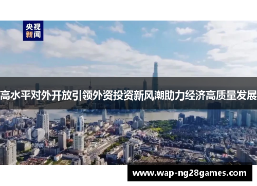 高水平对外开放引领外资投资新风潮助力经济高质量发展